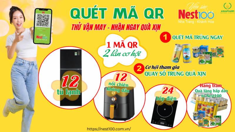 THỂ LỆ CHƯƠNG TRÌNH “QUÉT MÃ QR THỬ VẬN MAY – NHẬN NGAY QUÀ XỊN” CÙNG NEST100