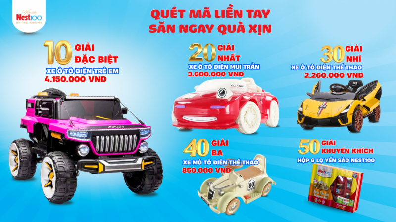 Nest100 triển khai chương trình khuyến mãi "Quét mã liền tay – Săn ngay quà xịn"