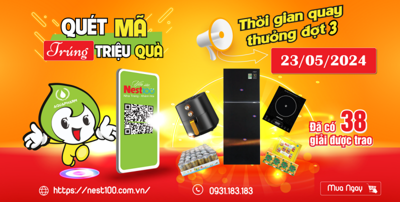 THÔNG BÁO KẾT QUẢ QUAY SỐ MAY MẮN ĐỢT 2 (25/4/2024) CHƯƠNG TRÌNH QUÉT MÃ – TRÚNG TRIỆU QUÀ – TỪ 26/2/2024 ĐẾN 26/2/2025