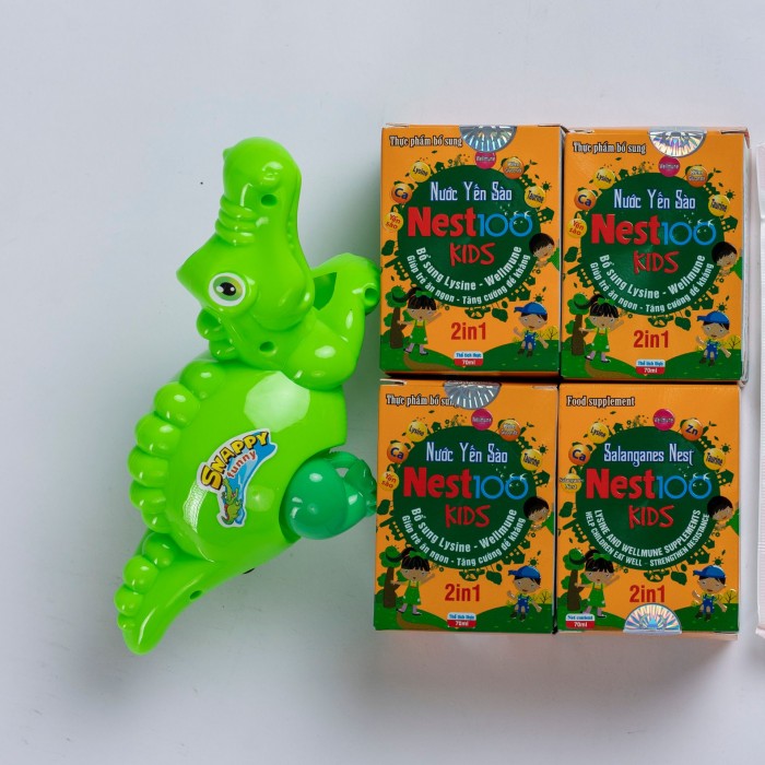 [Lốc 4 lọ 70ml] - Nest100 Kids 2in1-Yến chưng tinh chất dành cho trẻ em - Cải thiện biếng ăn