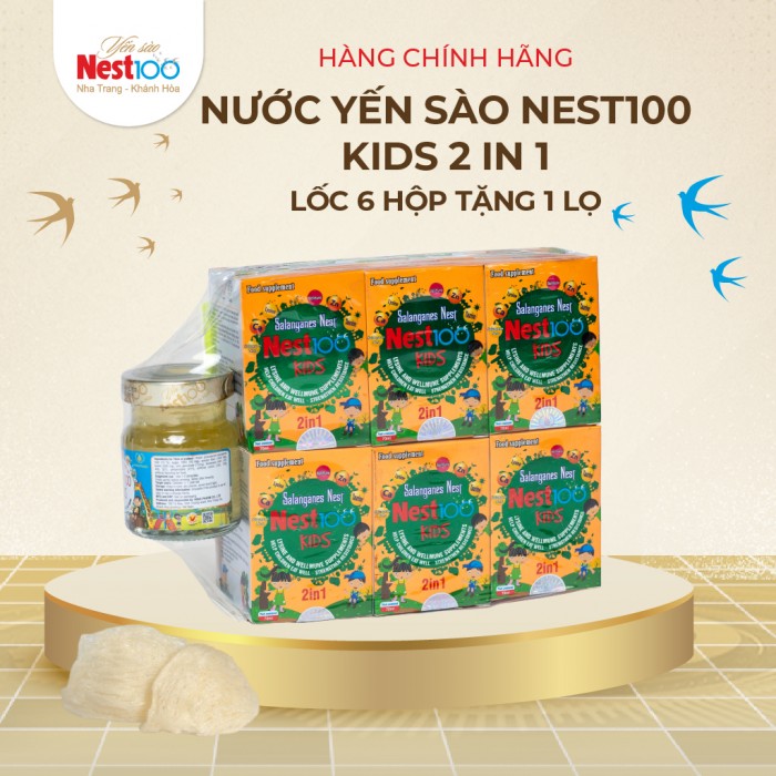 [Lốc 6 tặng 1 lọ 70ml] - Nest100 Kids 2in1-Cải thiện biếng ăn
