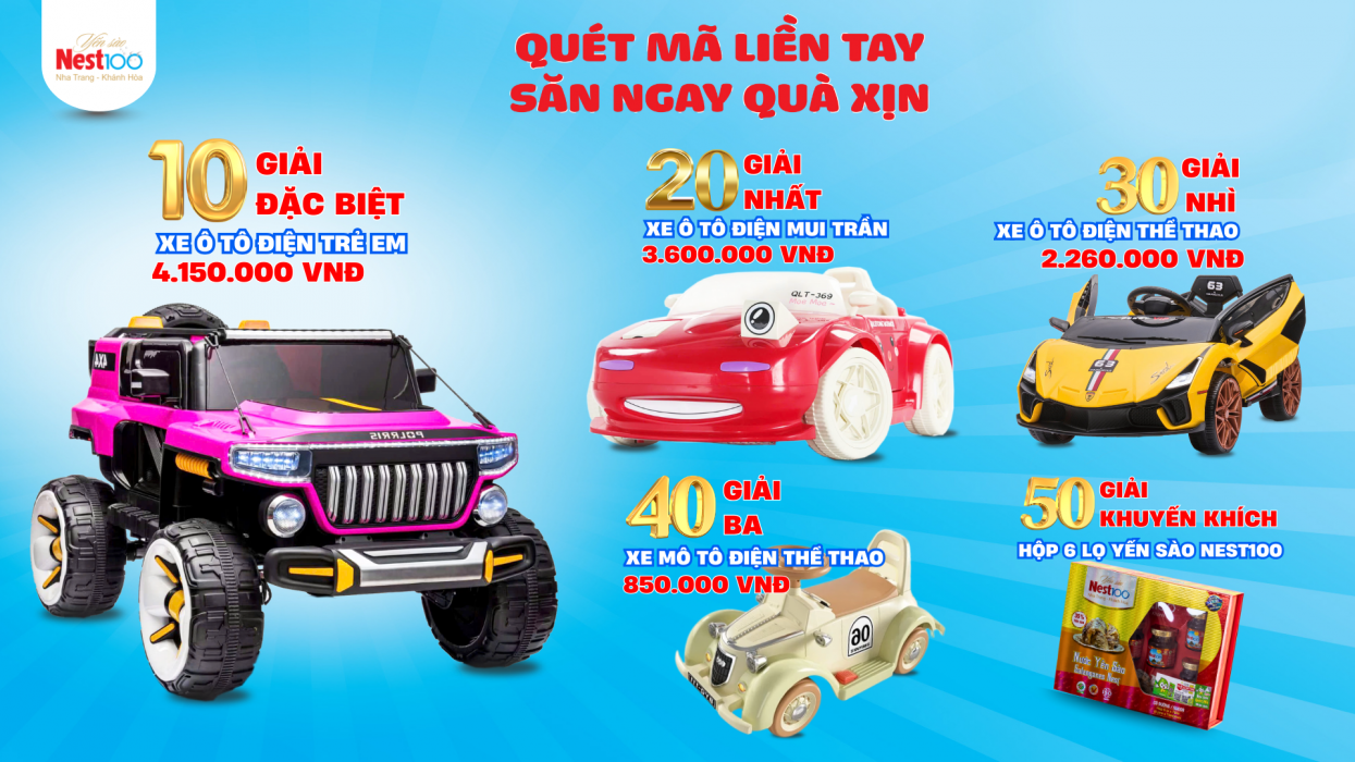 Nest100 triển khai chương trình khuyến mãi "Quét mã liền tay – Săn ngay quà xịn"