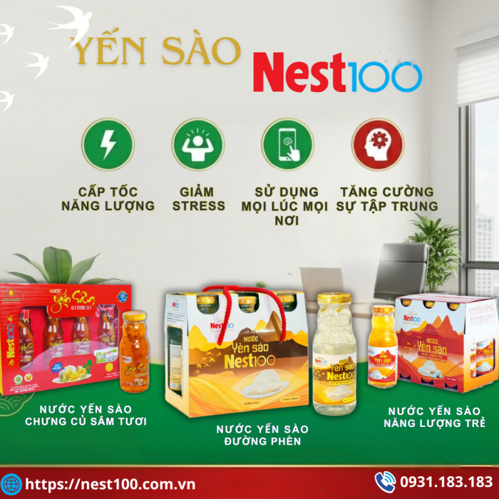 Bộ ba Yến sào Nest100 dành cho người bận rộn