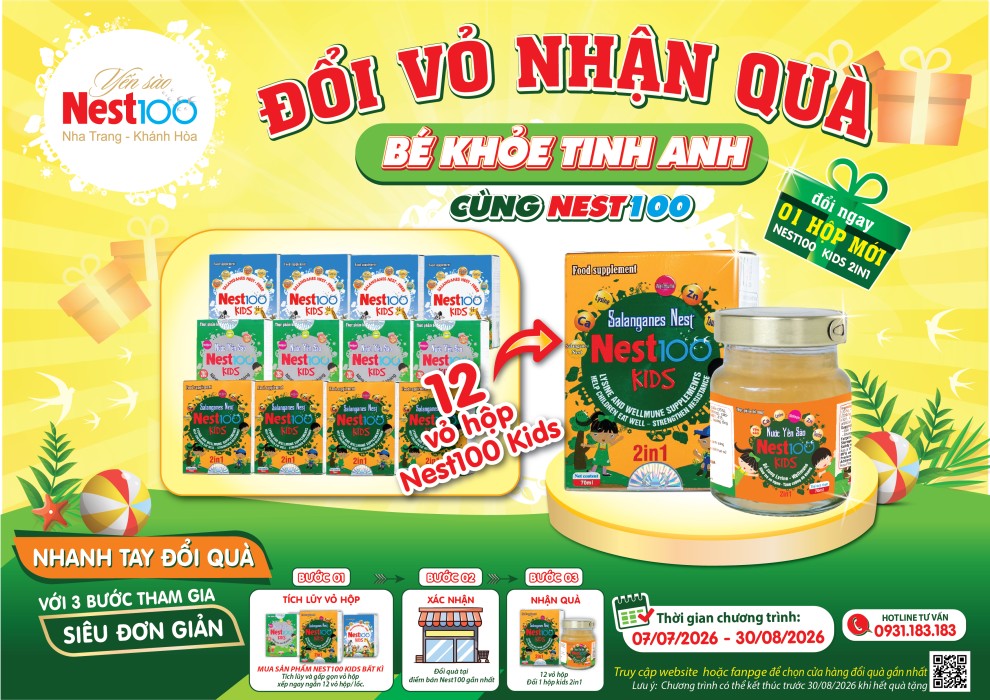 Đổi Vỏ Nhận Quà - Bé Khỏe Tinh Anh Cùng Nest100