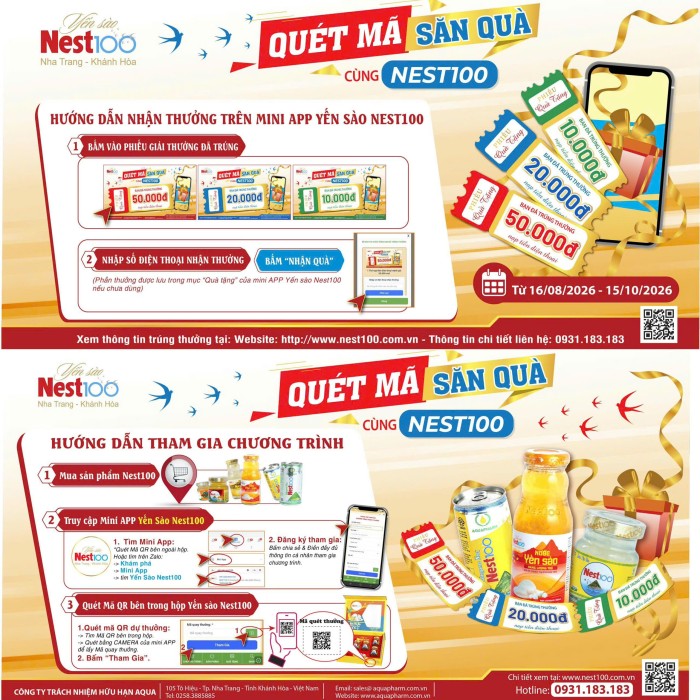 Hướng Dẫn Quét Mã Săn Quà cùng Nest100