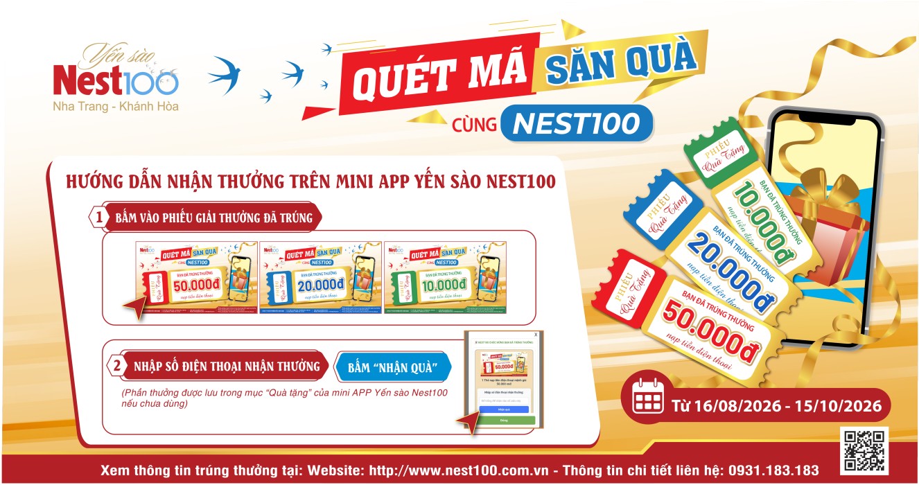 Bước 2: Nhận thưởng
