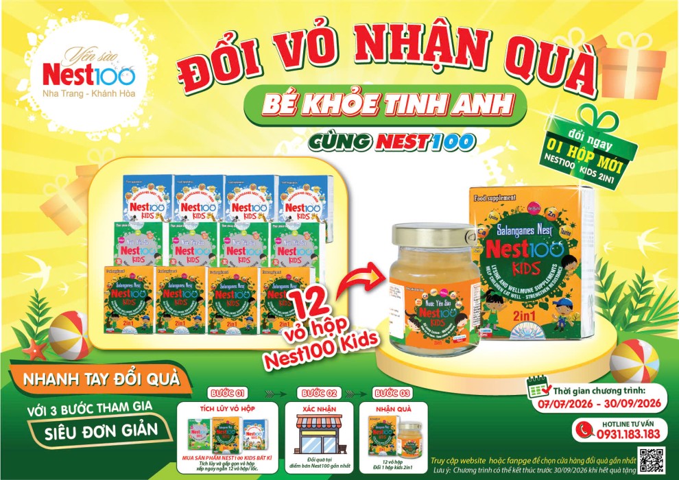 Đổi Vỏ Nhận Quà - Bé Khỏe Tình Anh Cùng Nest100