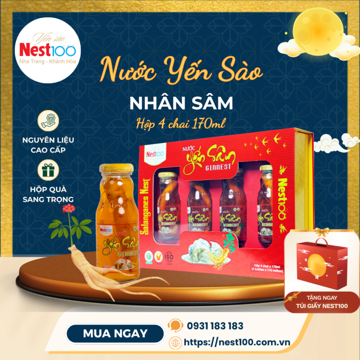 Yến Củ Sâm Tươi Hàn Quốc Nest100
