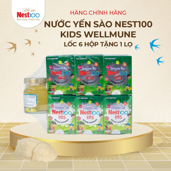 [Lốc 6 tặng 1 lọ 70ml] - Nest100 Kids wellmune-Tăng đề kháng trẻ